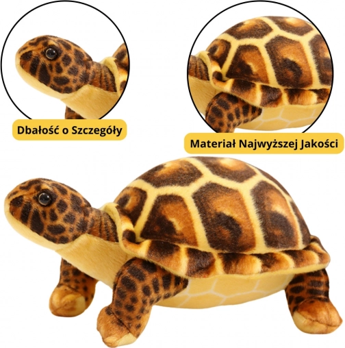 Pluszowy brązowy żółw 25 cm