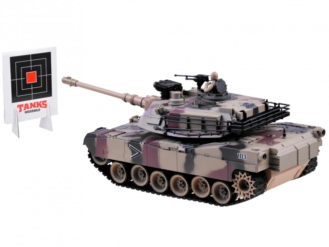 Duży zdalnie sterowany czołg US M1A2