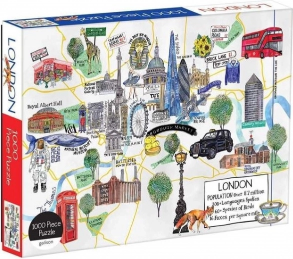 Puzzle mapa Londynu 1000 elementów