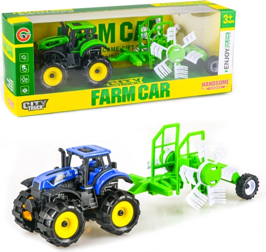 Traktor z napędem bezwładnościowym z przyczepą