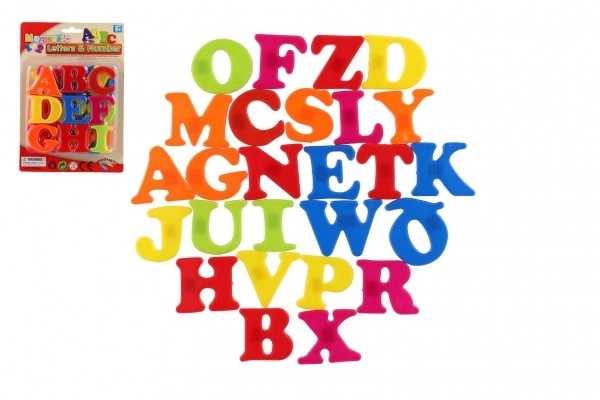 Magnetyczne litery - 27 sztuk
