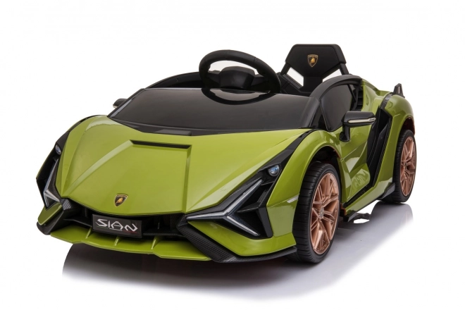 Lamborghini SIAN samochód dla dzieci na baterię z pilotem – Zielone