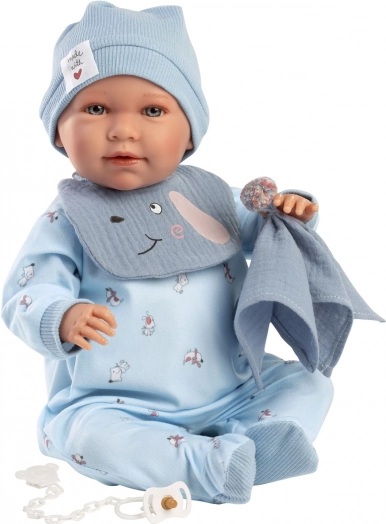 Ubranko dla lalki niemowlaka New Born rozmiar 40–42 cm z akcesoriami