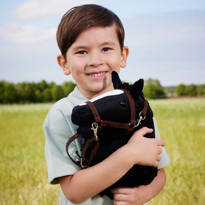 HOPPIHORSE koń na kiju hobby horse rozmiar A4 czarny
