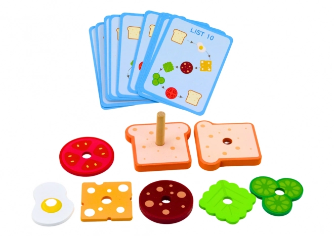 Drewniane karty na kanapki 8 El Recipe Cards 10 szt.