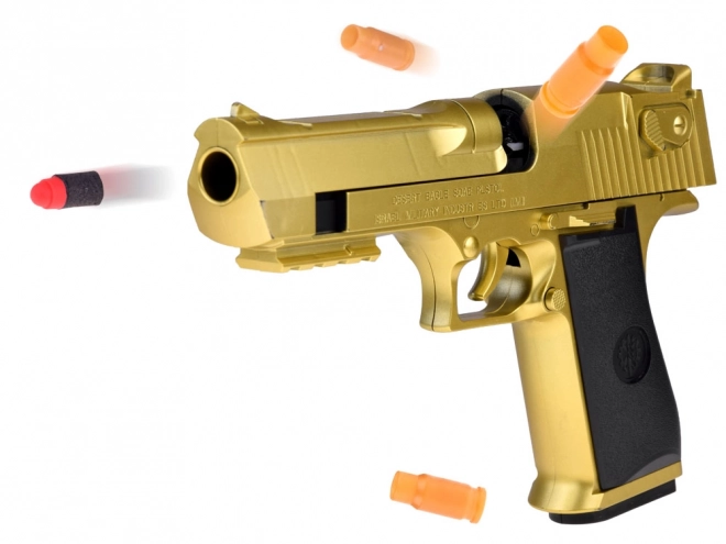 Dziecięcy pistolet na piankowe naboje z tłumikiem