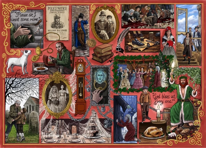 Puzzle Klub Książki: Charles Dickens 1000 elementów od Gibsons
