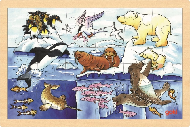 Drewniane puzzle Zwierzęta Arktyczne
