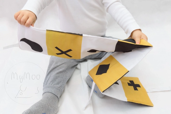MyMoo kontrastowe tekstylne leporelo