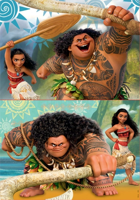 Puzzle Disney Vaiana Skarb Oceanu 2 x 48 elementów