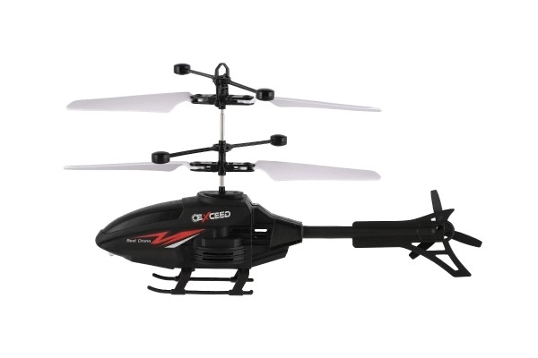 Helikopter z plastiku 16cm reagujący na ruch ręki z kablem do ładowania USB w pudełku 22x15x5cm