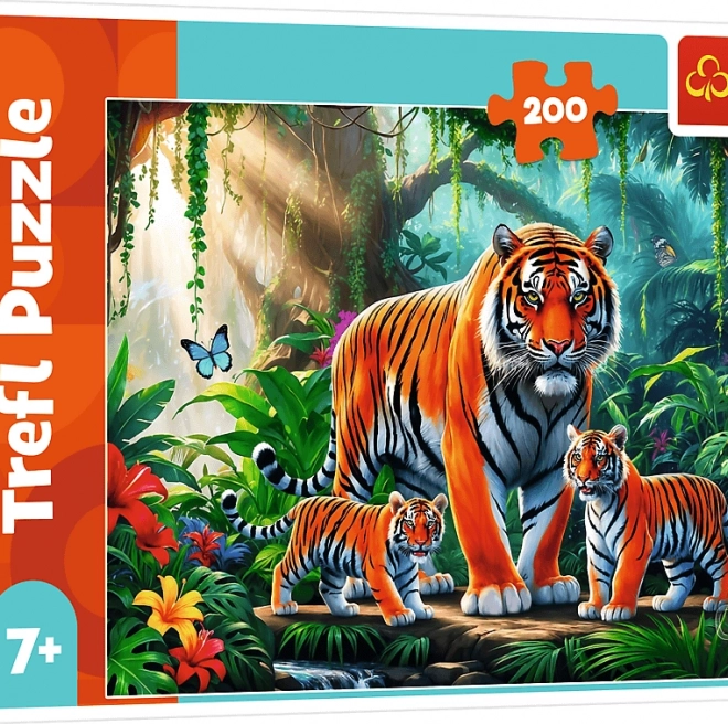 Puzzle Tygrysie Zwyczaje 200 Elementów