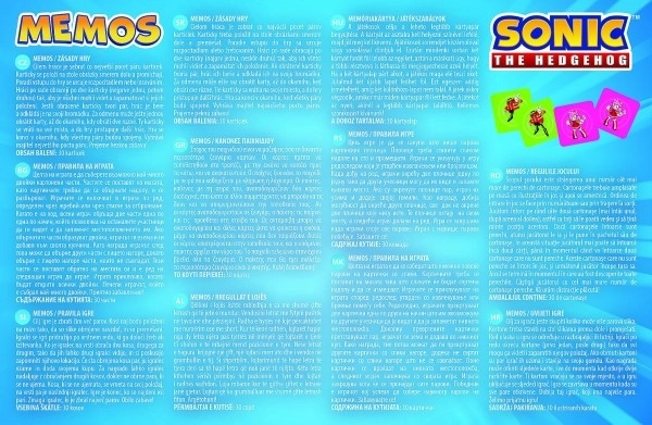 Pexeso Jeż Sonic