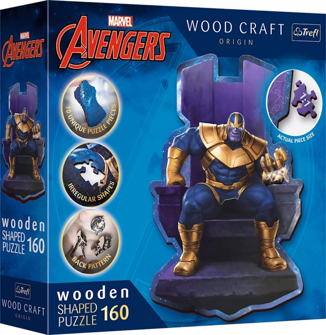 Drewniane puzzle MARVEL bohaterowie – 160 elementów
