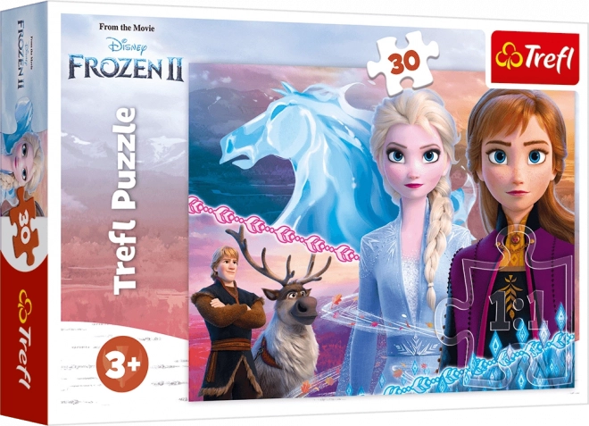 Puzzle 30 kawałków - Odwaga sióstr - Disney Kraina Lodu 2