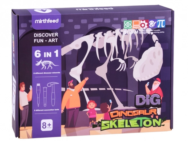 Wykopaliska Dinozaurów Tyrannosaurus Rex 6w1