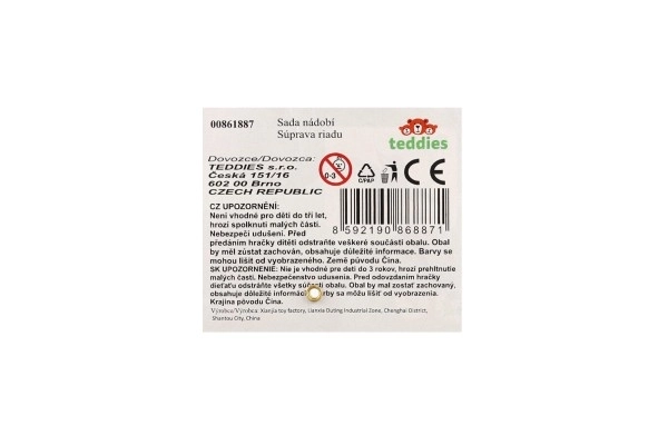 Zestaw kuchenny + plastikowe produkty spożywcze w torbie 20,5x30cm