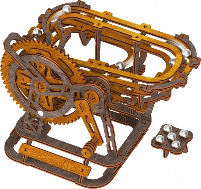 Drewniana 3D puzzle Tor kulowy Mini od Wooden City