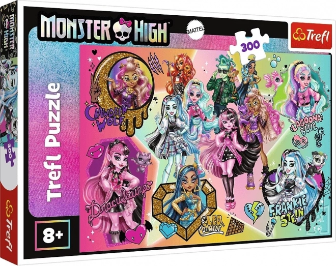 Puzzle 300 elementów – zombie rządzą Monster High