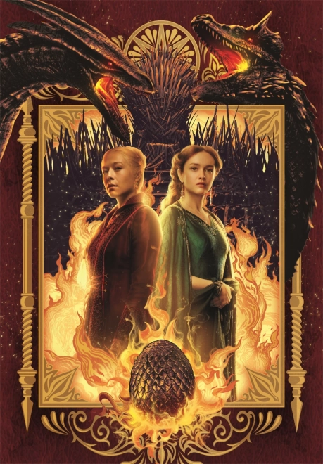 Puzzle 1000 elementów House of the Dragon compact – CLEMENTONI