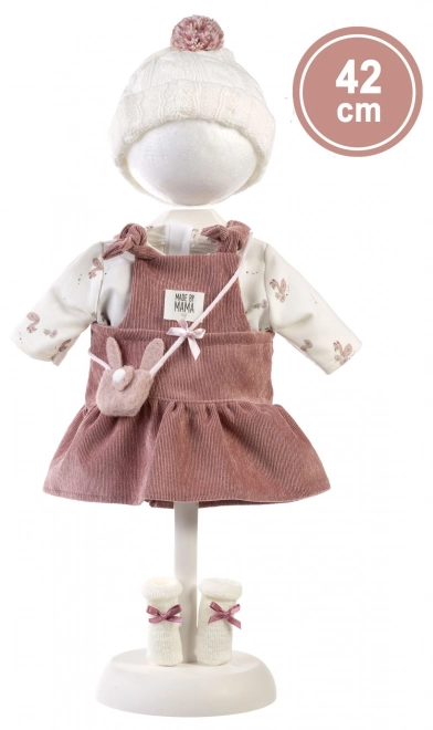 Llorens 424J JULIA - realistyczna lalka z dźwiękami i miękkim materiałowym ciałem - 42 cm