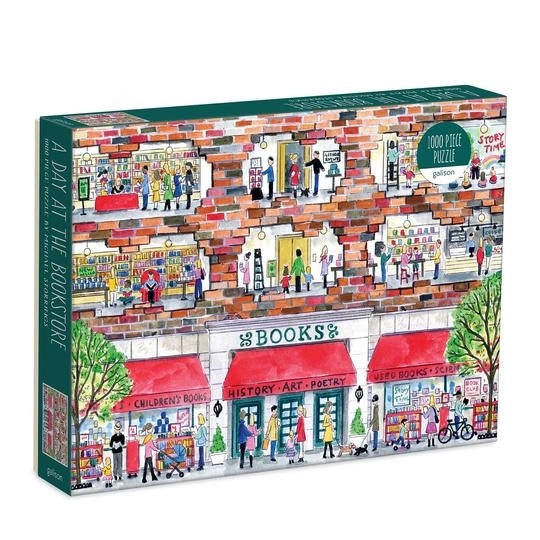 Galison Puzzle Dzień w księgarni 1000 części