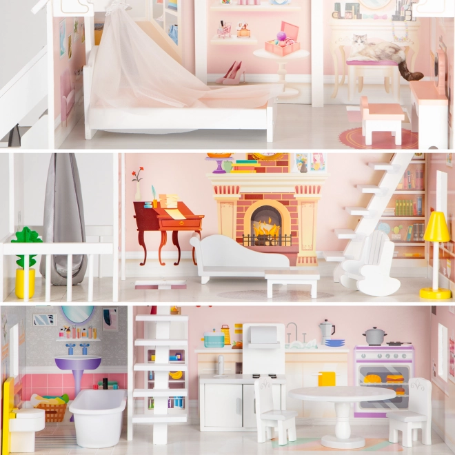 Drewniany domek dla lalek XXL Powder Residence ECOTOYS
