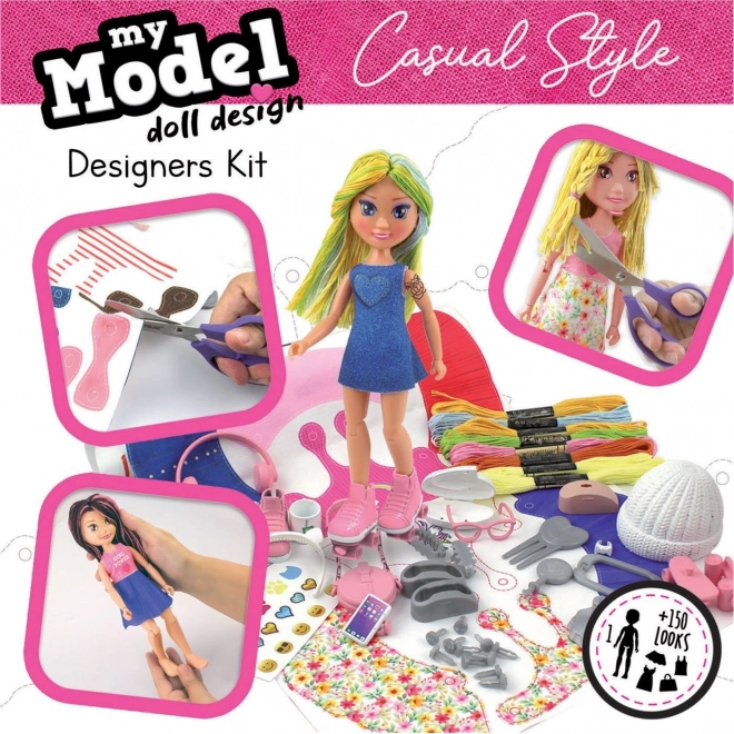 EDUCA Kreatywny zestaw My Model Doll Design: Swobodny styl