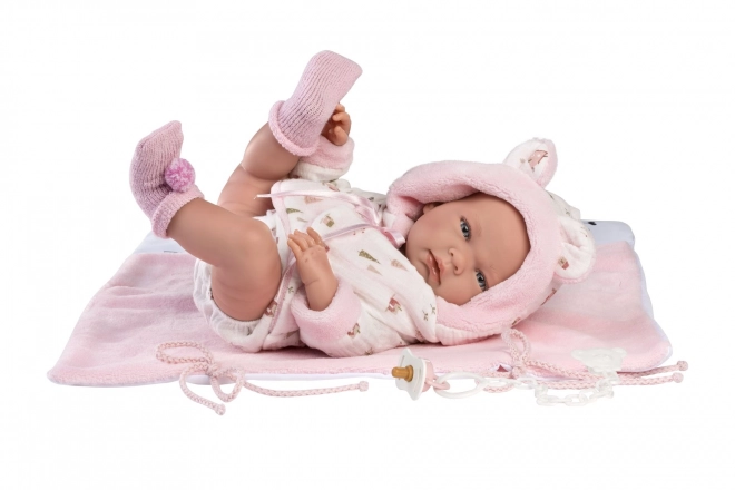 Llorens 73898 NOWORODEK DZIEWCZYNKA - realistyczna lalka niemowlę z ciałem z pełnego winylu - 40 cm