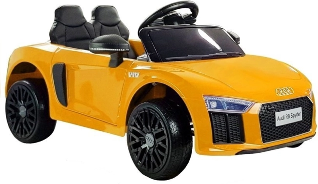Elektryczny samochodzik AUDI R8 Spyder – żółty