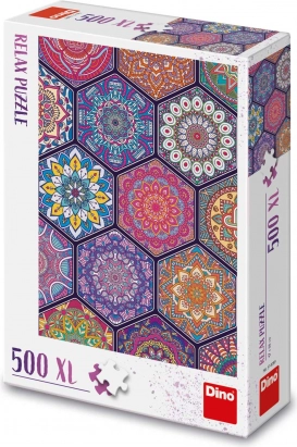 Relaksujące puzzle z mandalami 500 XL elementów
