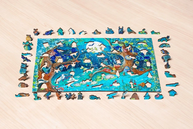 Drewniane puzzle magiczny las 500 elementów