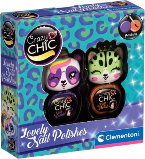 Clementoni Crazy Chic Beauty: zestaw lakierów do paznokci Lovely – Zestaw