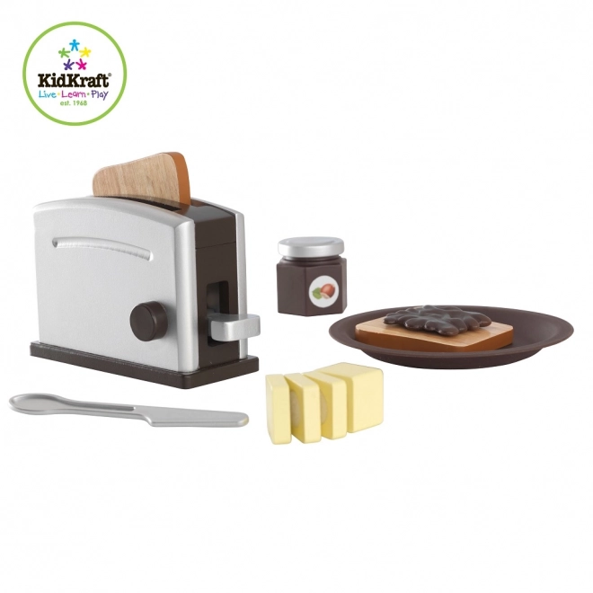 KidKraft Drewniany Zestaw Toster Espresso