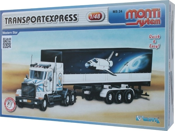 Zestaw Monti System MS 24 Transport Expres Western star 1:48 w pudełku 32x20x7,5cm