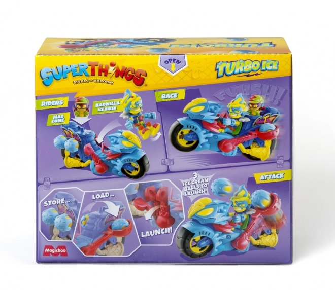 Superthings z turbo motocyklem turbo ice