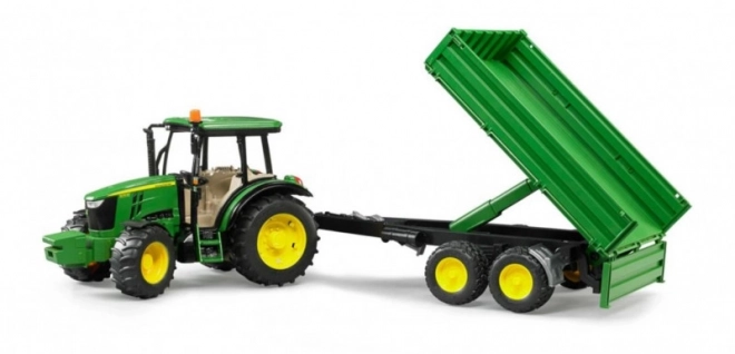 Bruder Traktor John Deere z przyczepą
