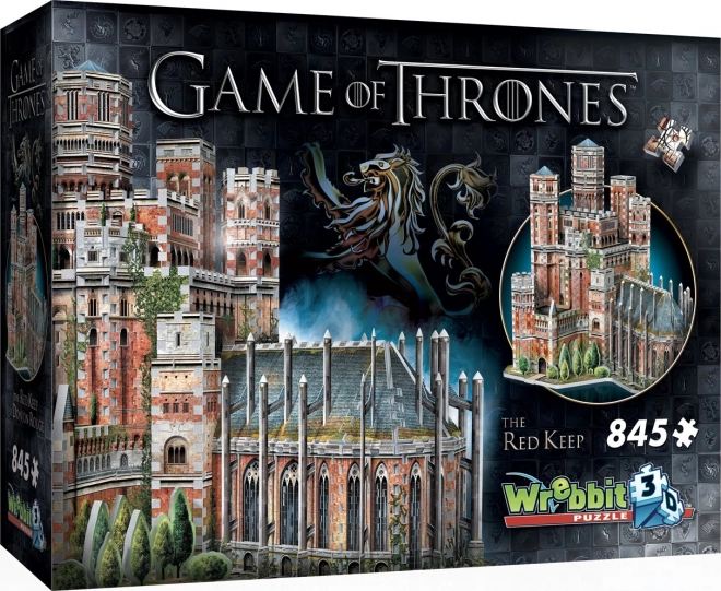 Wrebbit 3D puzzle Gra o tron: Czerwona Twierdza – 845 elementów
