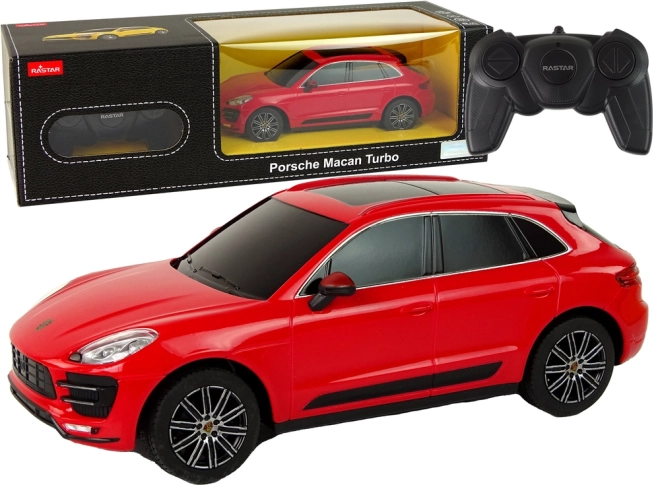 RC auto Porsche Macan Turbo 1:24 Rastar – Czerwona