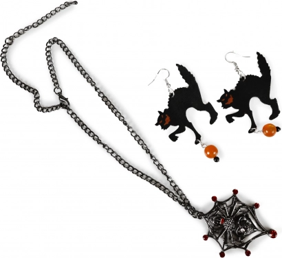 Zestaw biżuterii Halloween dla dorosłych