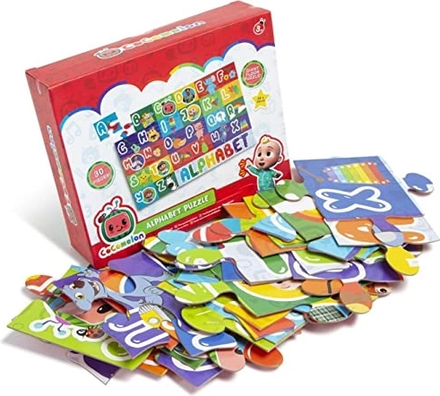 Cocomelon puzzle podłogowe alfabet 88 × 53 cm