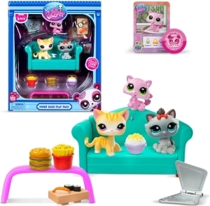 Littlest Pet Shop Zestaw Kolacja z 3 Figurkami