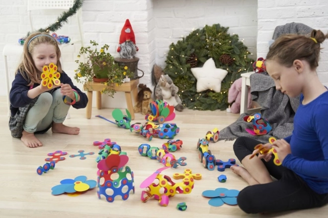 Tęczowe magnetyczne puzzle Clixo, 42 elementy