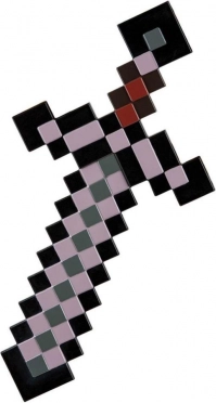 Minecraft netheritowy miecz – plastikowa replika