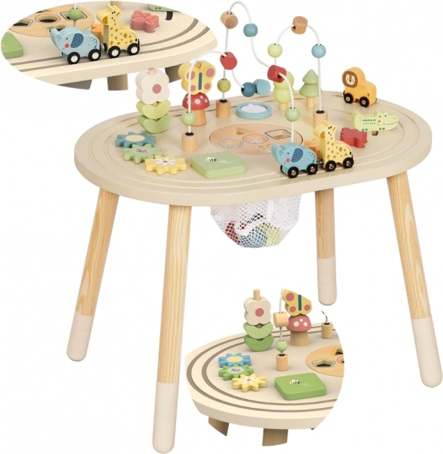 Drewniany Stolik Aktywności Safari TOOKY TOY
