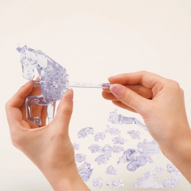 Układanka 3D Crystal puzzle Koń 100 elementów