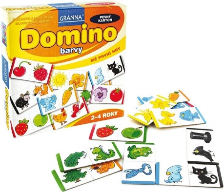 Granna domino kolory – moja pierwsza gra dla dzieci