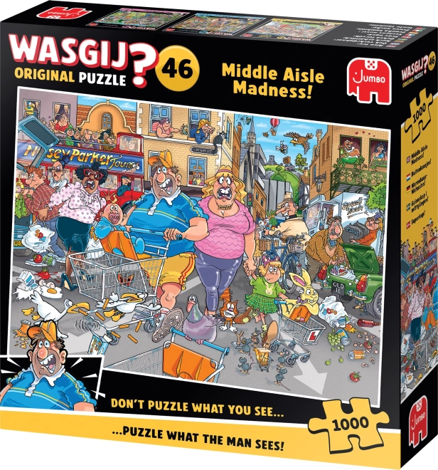 Jumbo Puzzle Wasgij: Szaleństwo środkowej ulicy 1000 elementów