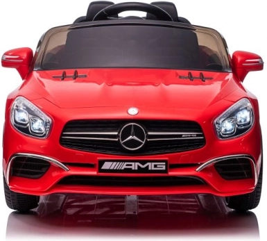 Elektryczny samochodzik MERCEDES SL65 S czerwony lakierowany z LCD