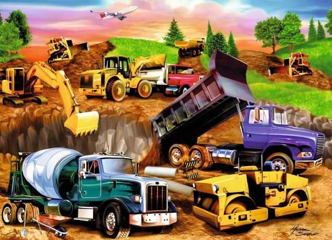 Puzzle Plac budowy 60 elementów RAVENSBURGER